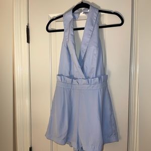 Light Blue Halter Romper